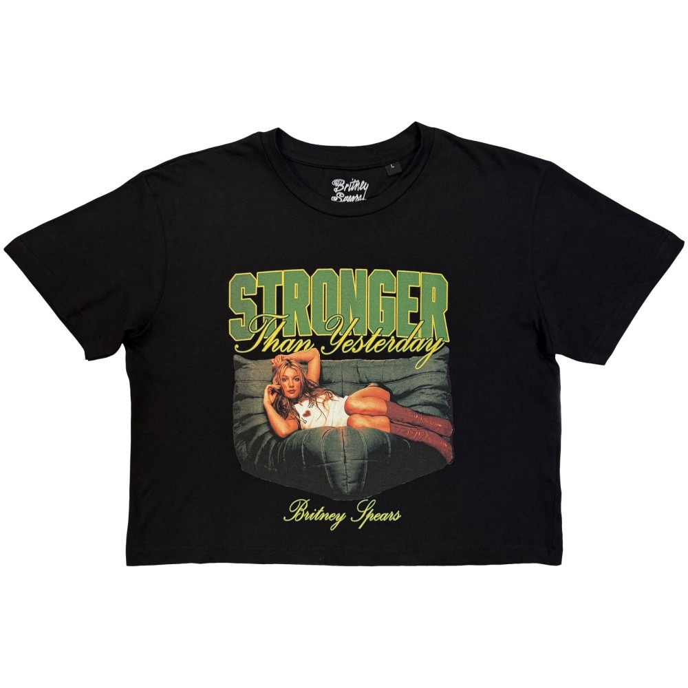 Britney Spears - Stronger Than Yesterday Crop top - Schwarz